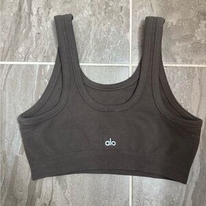 ALO Yoga Chocolate Brown Top